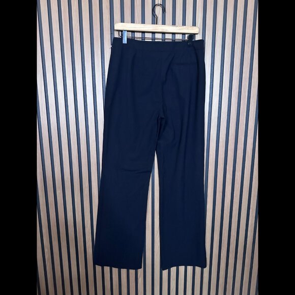 Lafayette 148 New York Dress Pants 8 Womens Black Wool Blend Stretch Trousers - Picture 2 of 8